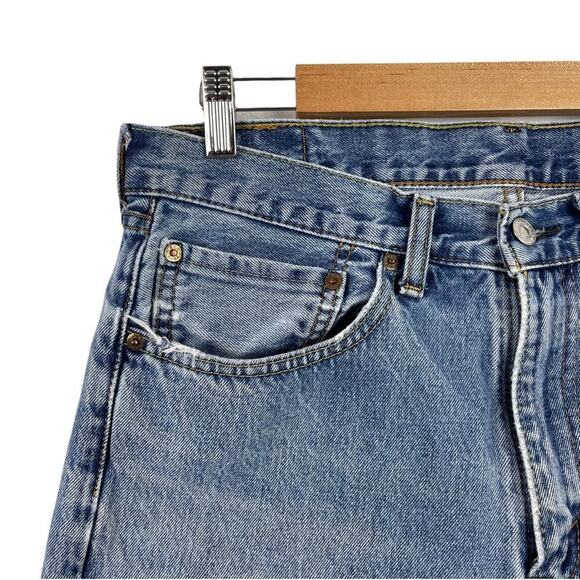 LEVI'S MEN'S  505 REGULAR FIT STONEWASH RIGID JEANS  505-4891 SIZE W 34 L 34 - Picture 5 of 14